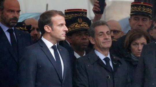 Emmanuel Macron a Nicolas Sarkozy