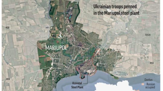 Mariupol na mape