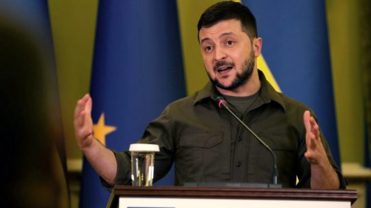 Ukrajinský prezident Volodymyr Zelenskyj.