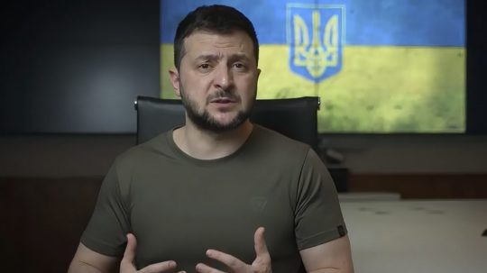 Ukrajinský prezident Volodymyr Zelenskyj.