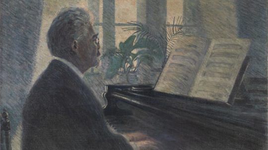 Leopold Czihaczek za klavírom (1907)