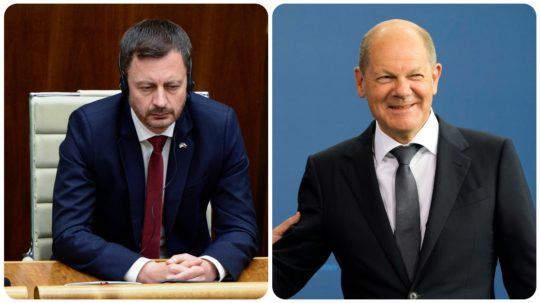 Eduard Heger a Olaf Scholz