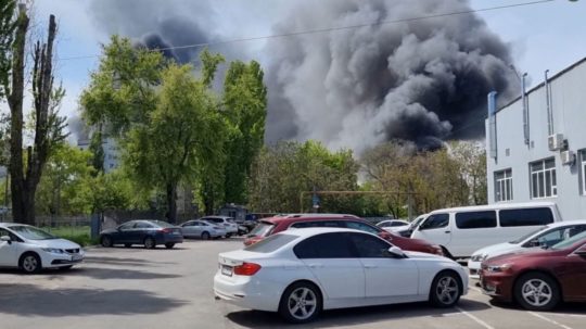 Odesa po páde rakiet.