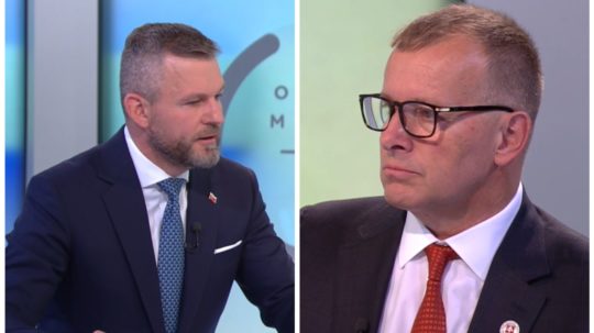 Peter Pellegrini (Hlas-SD) a Boris Kollár (Sme rodina).