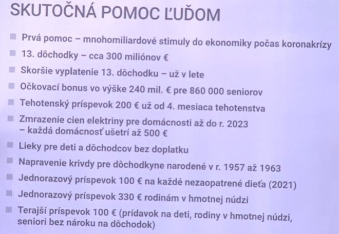 Zoznam opatren&iacute; Michala &Scaron;ipo&scaron;a, ktor&eacute; vl&aacute;da prijala na pomoc ľuďom.