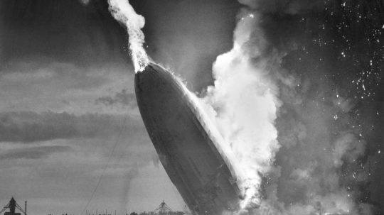 explózia nemeckej vzducholode Hindenburg.