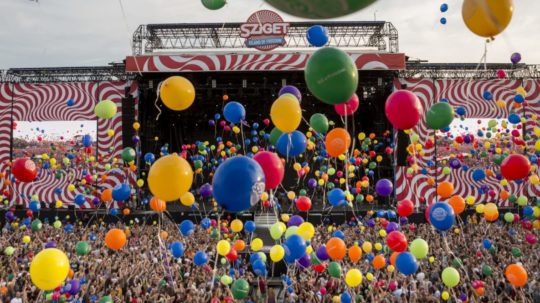 Hudobný európsky festival Sziget.