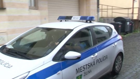 Žilinské policajné auto.