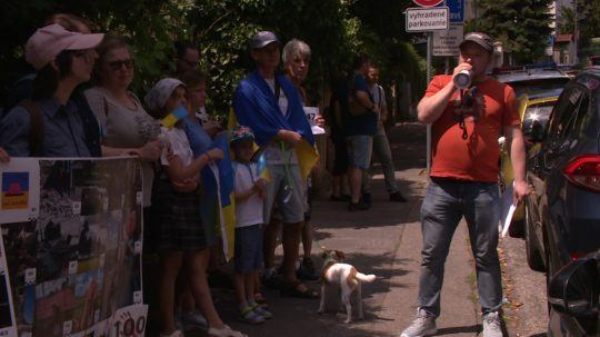 Protest Rusov žijúcich na Slovensku