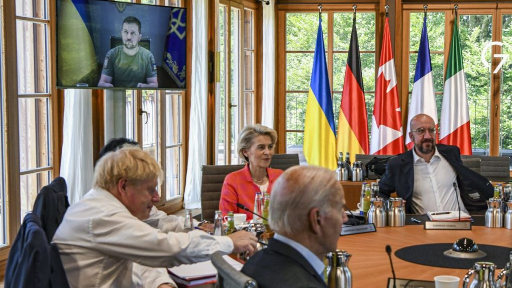 Zelenskyj požiadal G7 o ďalšie sankcie proti Rusku a dodanie protileteckých systémov