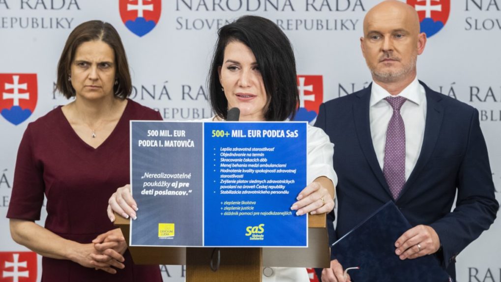 SaS navrhuje minúť peniaze z protiinflačného balíčka na zdravotníctvo, školstvo a justíciu