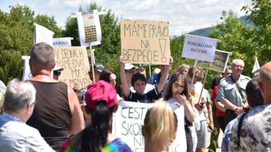 Protest pred sídlom Štátnej ochrany prírody