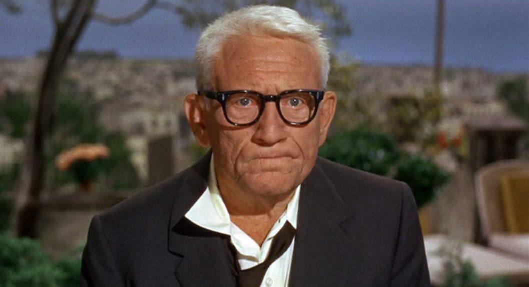 Spencer Tracy vo filme Hádaj, kto príde na večeru (1967).