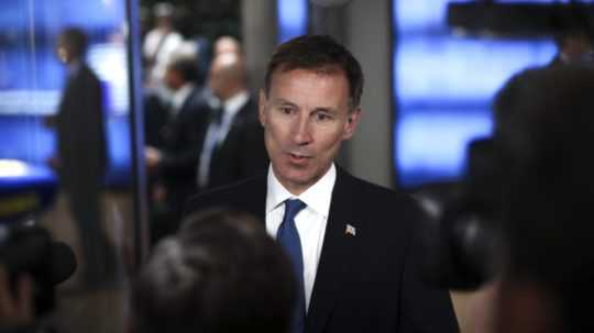 Na snímke bývalý minister zahraničných vecí Británie Jeremy Hunt.