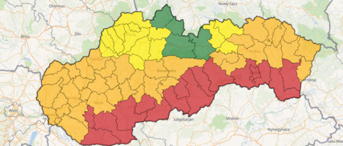 Južné okresy Slovenska dnes čaká horúci deň, teploty tam môžu vystúpiť až na 40 stupňov Celzia