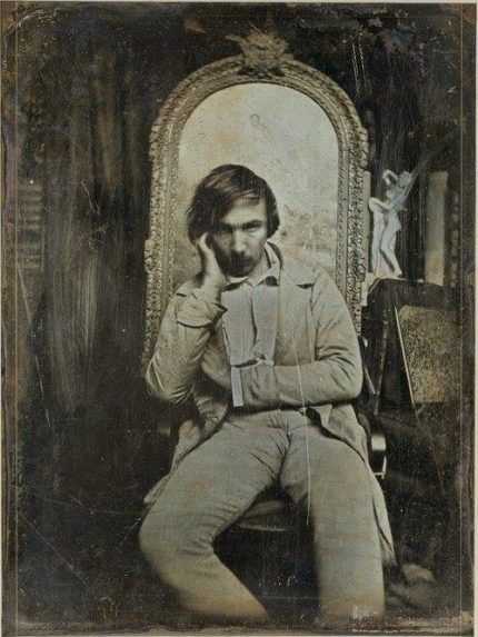 Na fotografii francúzsky básnik Charles Baudelaire.