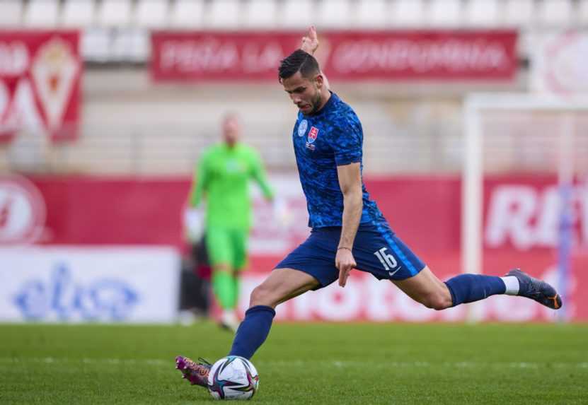 Slovenský futbalisti Dávid Hancko.