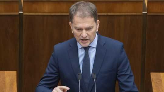 Minister financií Igor Matovič (OĽANO) v parlamente.