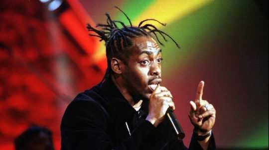 Na snímke Coolio vystupuje na udeľovaní California Music Awards v San Franciscu 7. marca 1998.