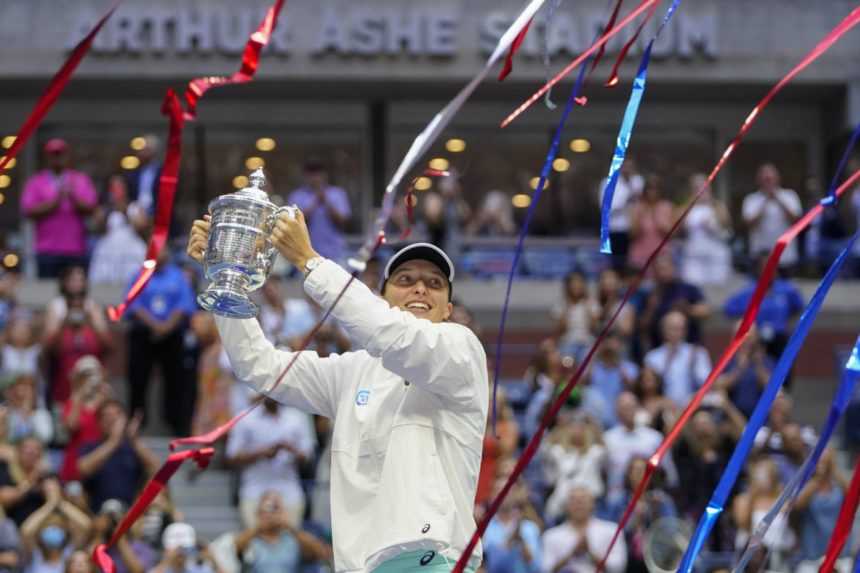 Na snímke víťazka US Open 2022 Poľka Iga Swiateková.