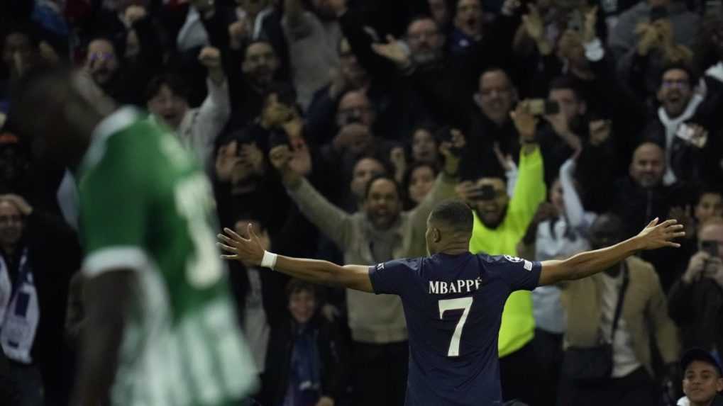 Na snímke futbalista Paríža St. Germain Kylian Mbappe.
