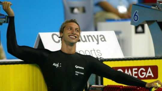 Na snímke austrálsky plavec Ian Thorpe.