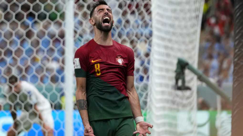 Na snímke portugalský futbalista Bruno Fernandes.
