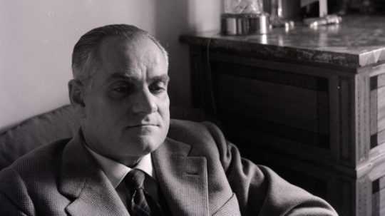 Na snímke taliansky prozaik Alberto Moravia.