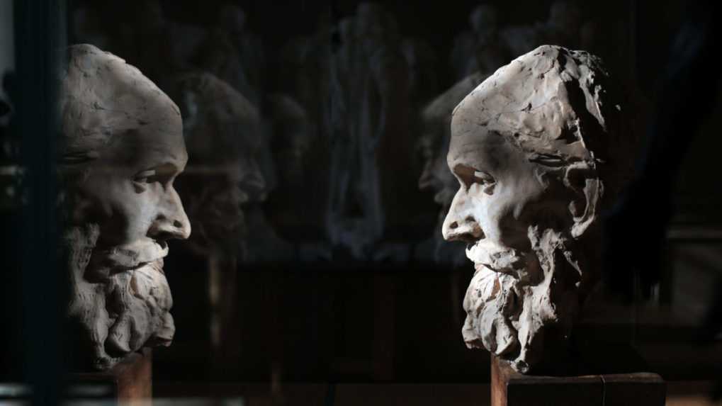 Na snímke socha s názvom La tete d'Eustache de Saint Pierre od francúzskeho sochára Augusta Rodina.