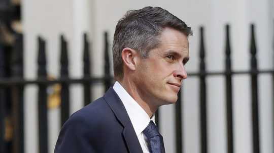 Na sníme britský minister bez portfólia Gavin Williamson.