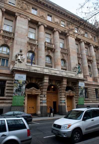 Na snímke z 12.januára 202 sídlo vedenia maďarskej centrálnej banky v Budapešti.
