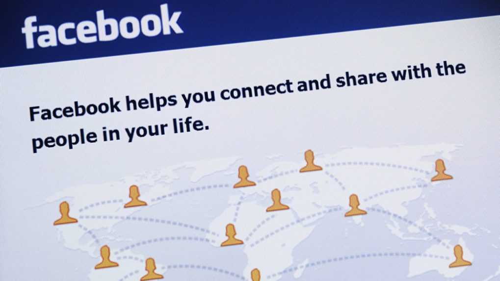 úvodná stránka facebooku