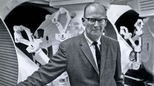 Na snímke britský autor sci-fi žánru sir Arthur Charles Clarke.