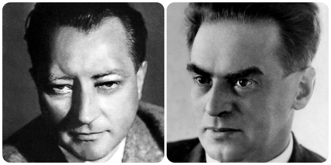 Na archívnej snímke slovenskí komunistickí politici a funkcionári Vladimír Clementis (vľavo) a Rudolf Slánsky.