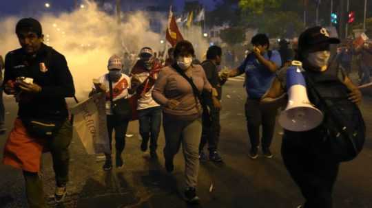 Protesty v Peru.