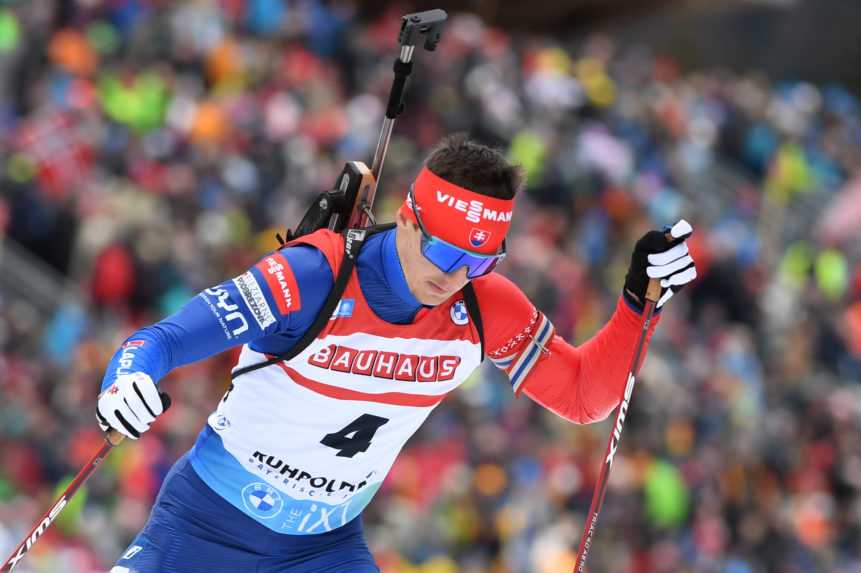 Na snímke slovenský biatlonista Michal Šima.