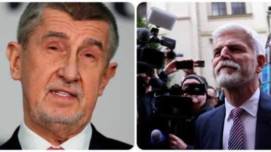 Kandidáti na českého prezidenta - expremiér Andrej Babiš (vľavo) a generál Petr Pavel.