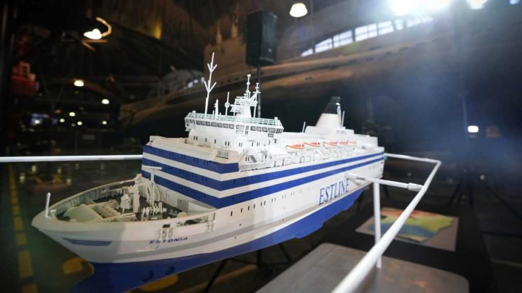 Maketa trajektu Estonia.