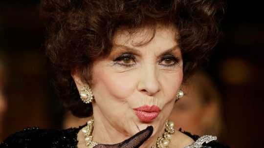 Talianska herečka Gina Lollobrigida.