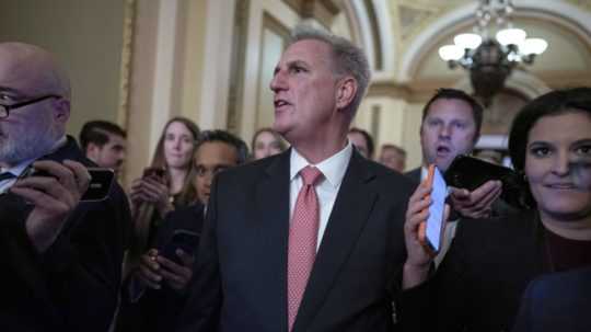 Republikán Kevin McCarthy, ktorý bojuje o post predsedu Snemovne reprezentantov.