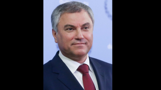 Na snímke predseda dolnej komory ruského parlamentu Vjačeslav Volodin.