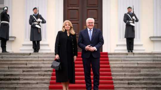 Slovenská prezidentka Zuzana Čaputová a nemecký prezident Frank-Walter Steinmeier.