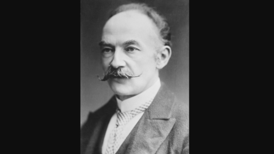 Na snímke anglický prozaik a básnik Thomas Hardy.