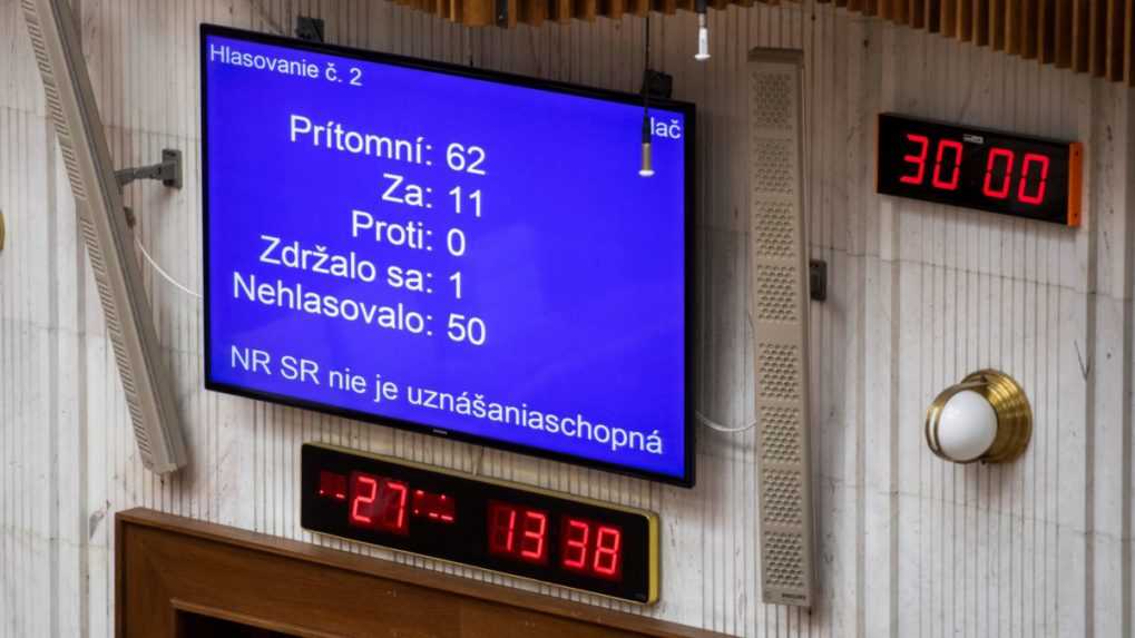 Parlament neotvoril mimoriadnu schôdzu k skorším predčasným voľbám a darovaniu stíhačiek