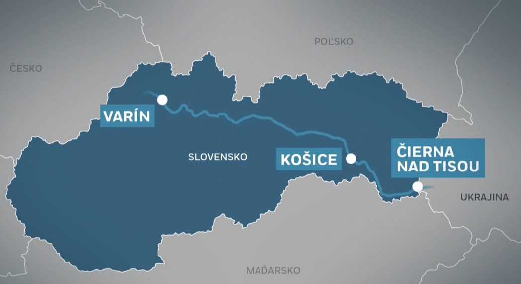 Úsek železničnej trate, ktorého sa modernizácia dotkne.