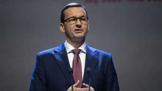 Na snímke poľský premiér Mateusz Morawiecki.