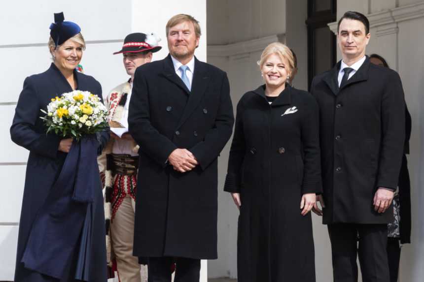 prezidentka Čaputová s partnerom a holandským kráľovským párom