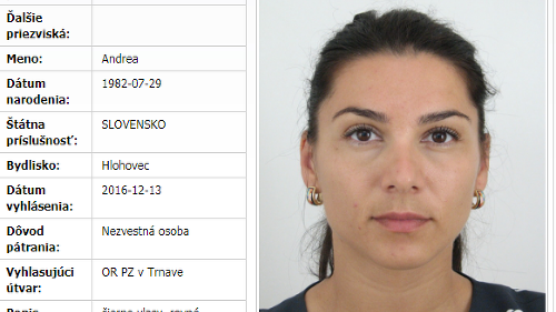 Po zavraždenej Andrei pol&iacute;cia vyhl&aacute;sila p&aacute;tranie e&scaron;te v roku 2016.