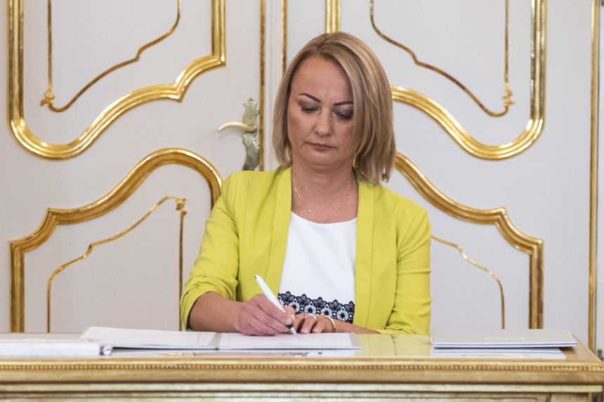 Na snímke ministerka práce, sociálnych vecí a rodiny SR Soňa Gaborčáková.