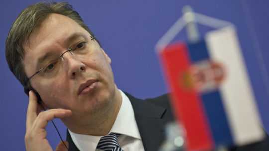 Na archívnej snímke srbský prezident Aleksandar Vučič.